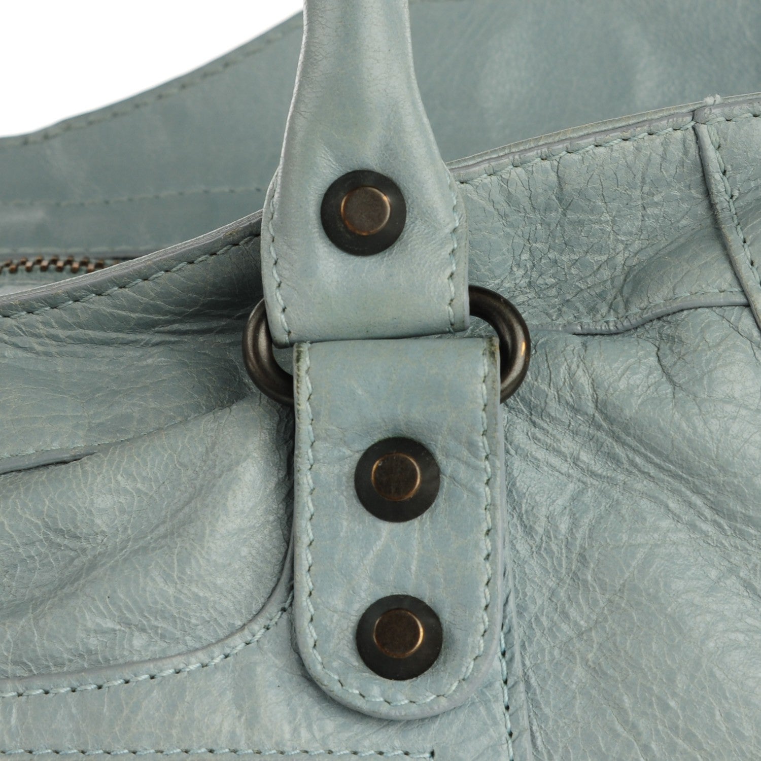 Balenciaga Agneau Classic Hardware Part Time Bleu Acier Ciel 10 of 13
