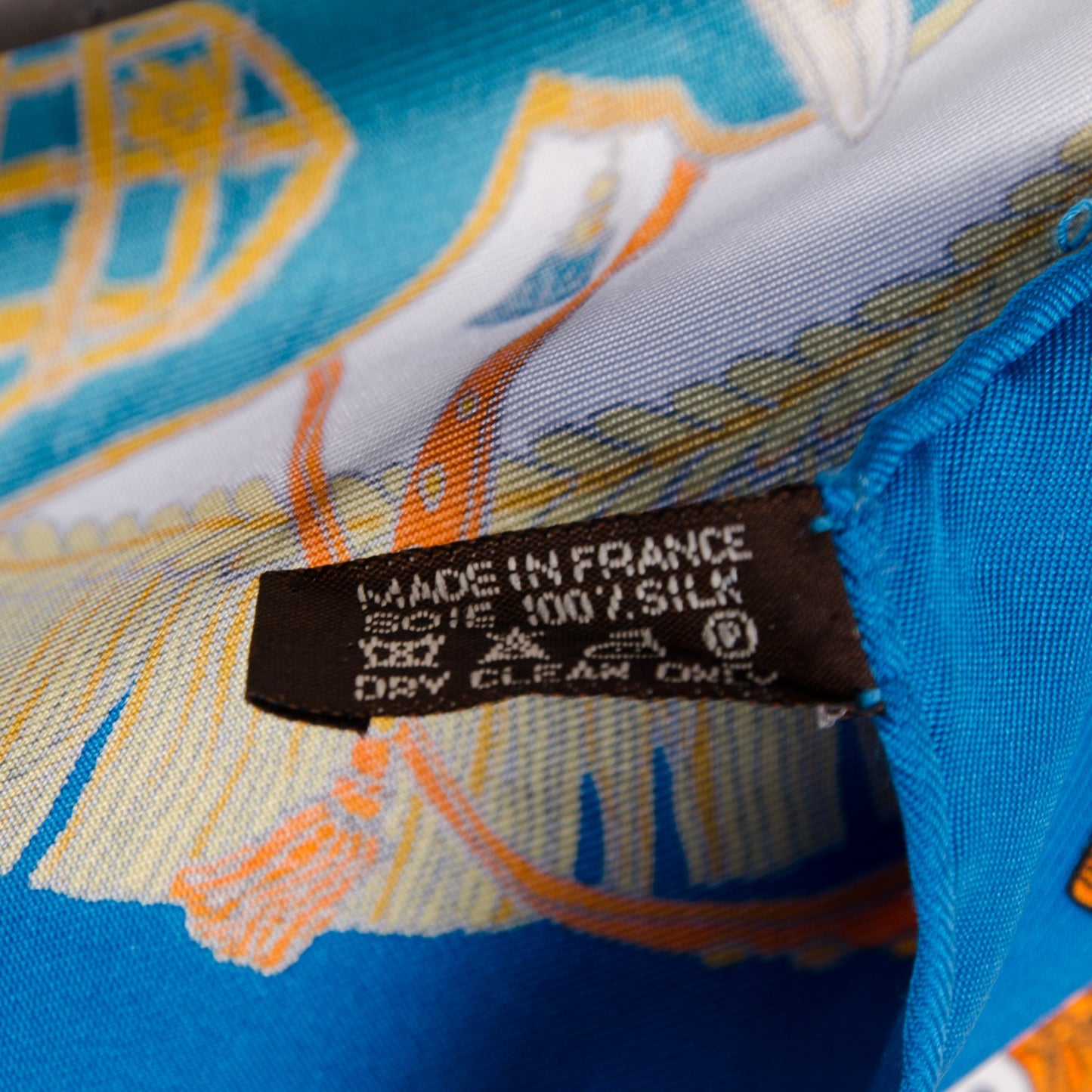 Silk Caparacons De La France Et De L'Inde Scarf 90