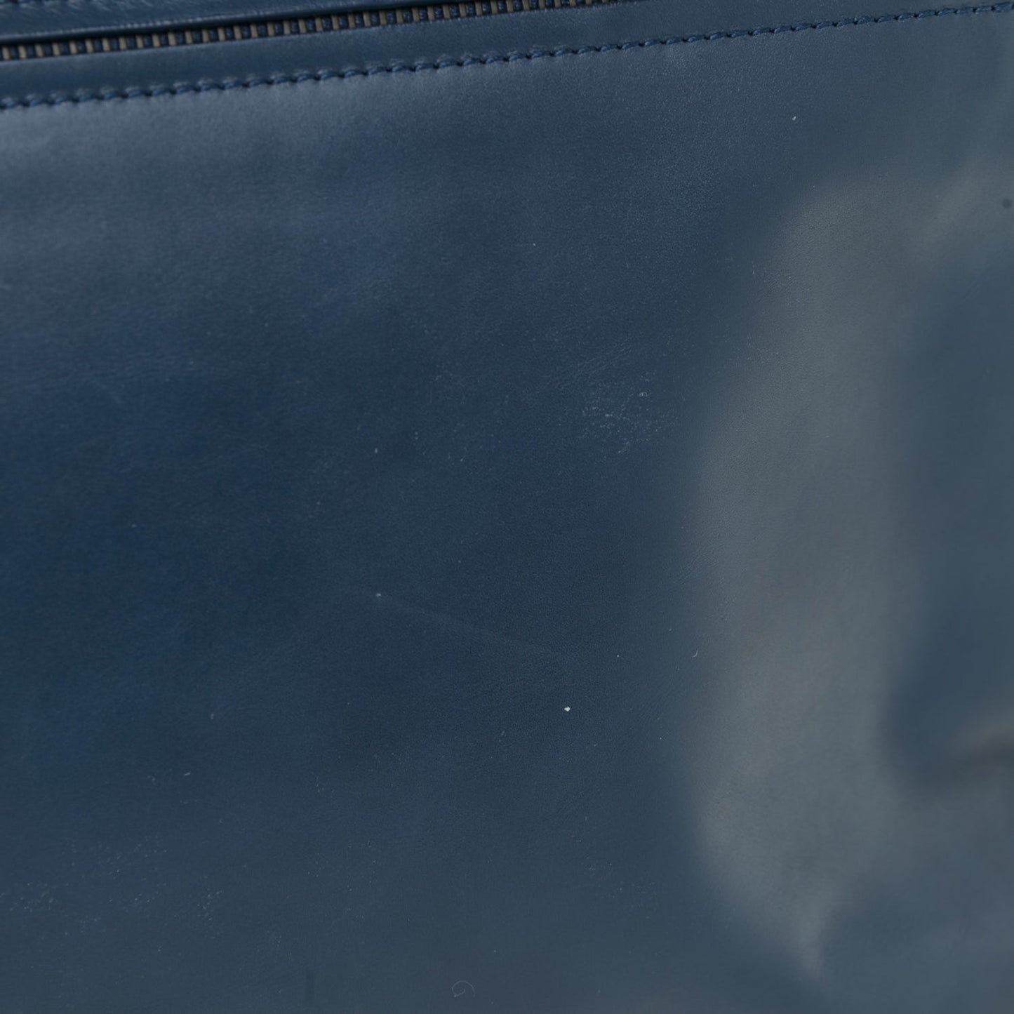Nappa Intrecciato Flap Clutch Blue