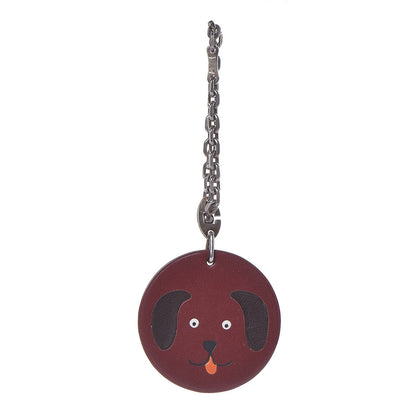 Hermes Swift Dog Key Chain Bag Charm Rouge H 1 of 5