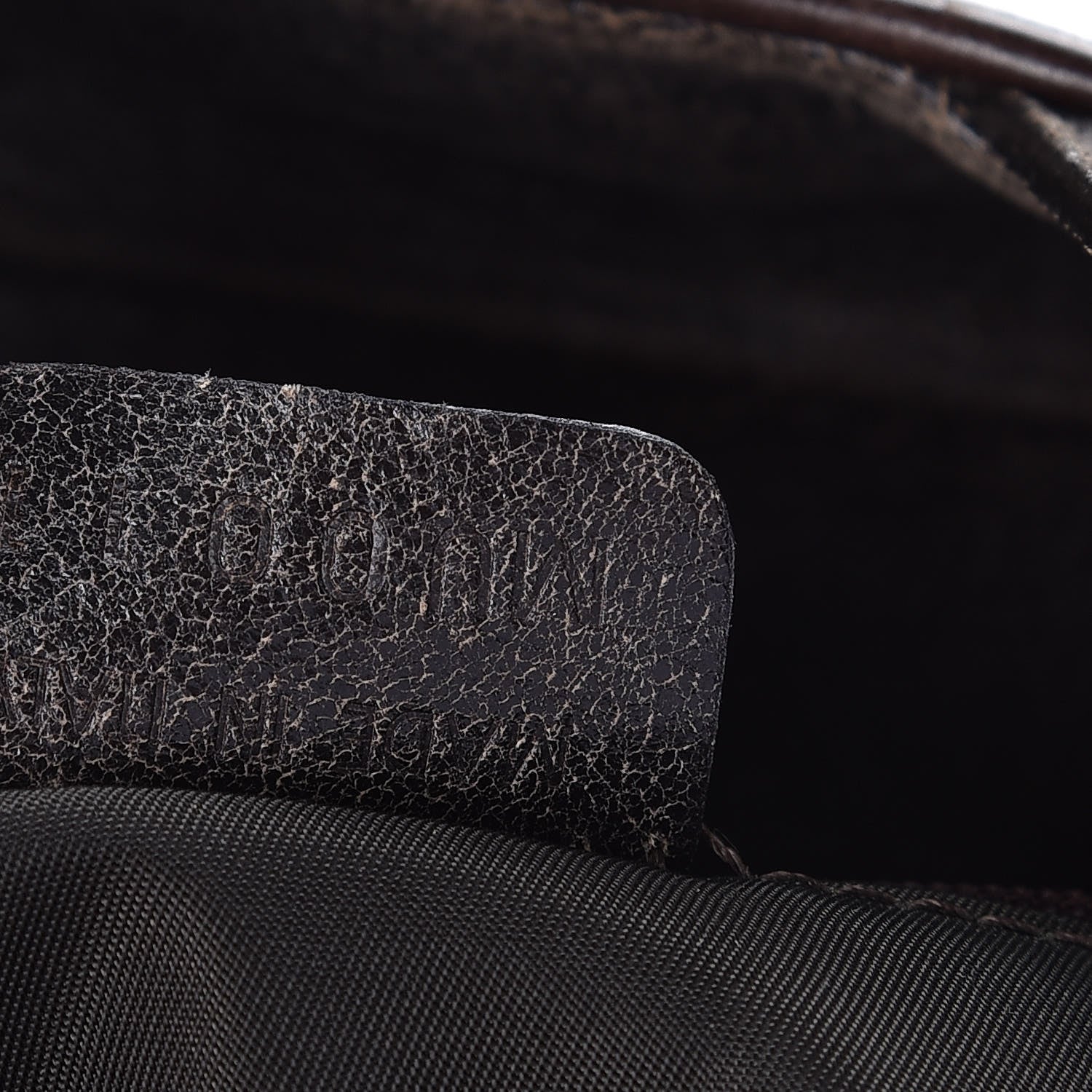 Christian Dior Distressed Calfskin Mini Saddle Bag Brown 7 of 9