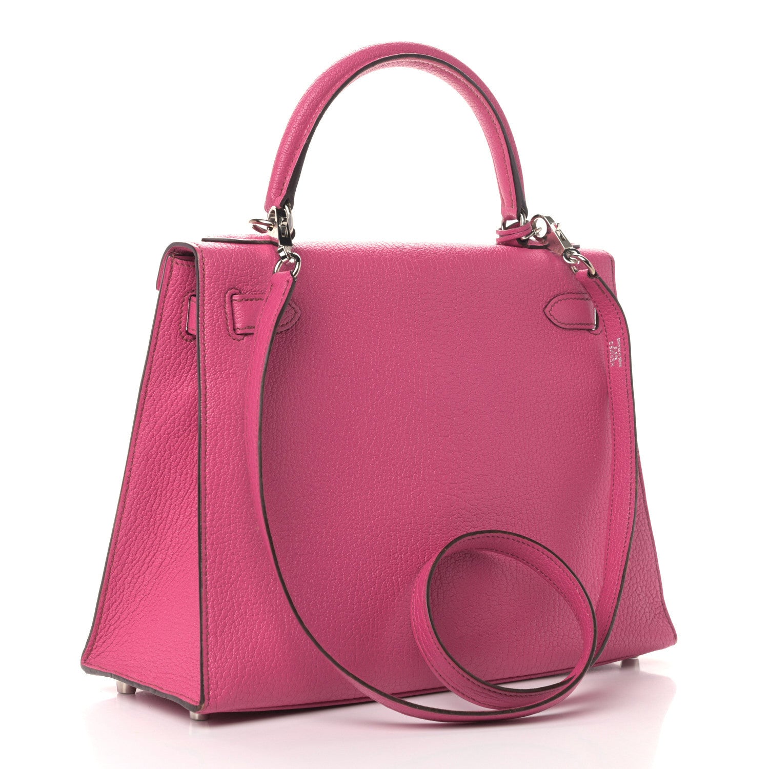 Hermes Chevre De Coromandel Kelly Sellier 28 Fuchsia 2 of 7