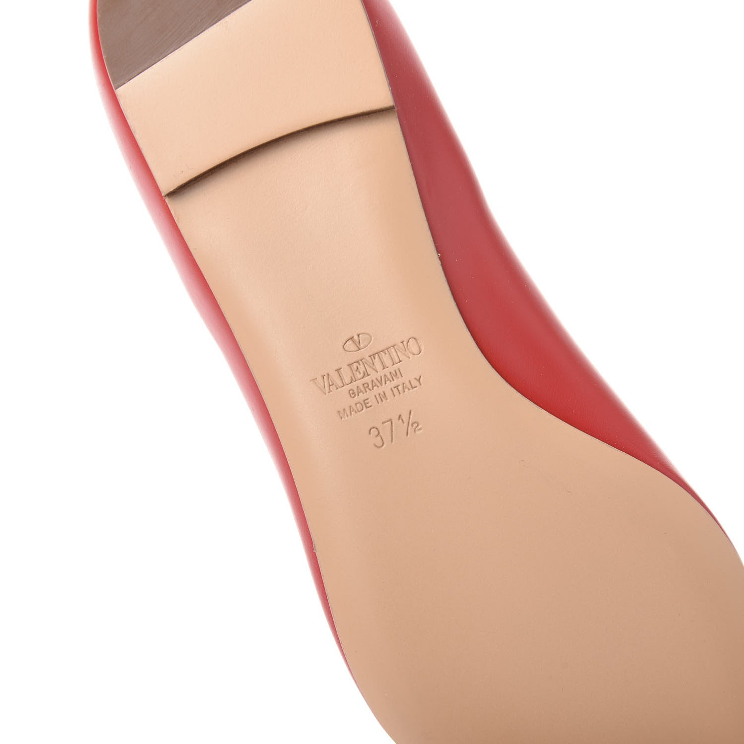Valentino Garavani Nappa Vlogo Flats 37.5 Rouge Pur 6 of 8