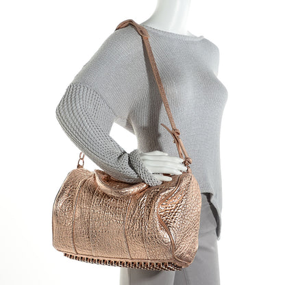 Alexander Wang Pebbled Lambskin Rocco Rose Gold Hardware 2 of 9