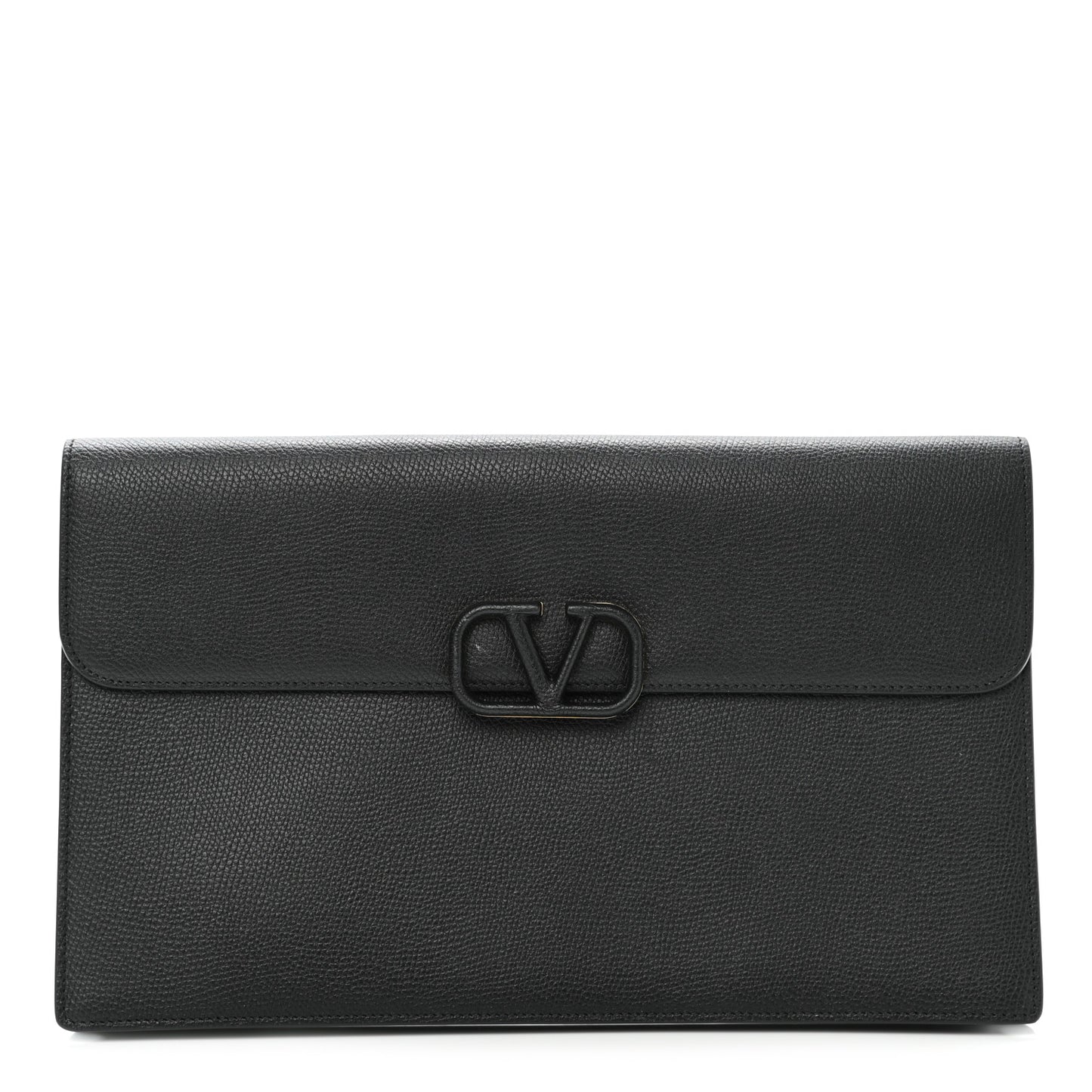 Grained Calfskin VSling Pouch Black