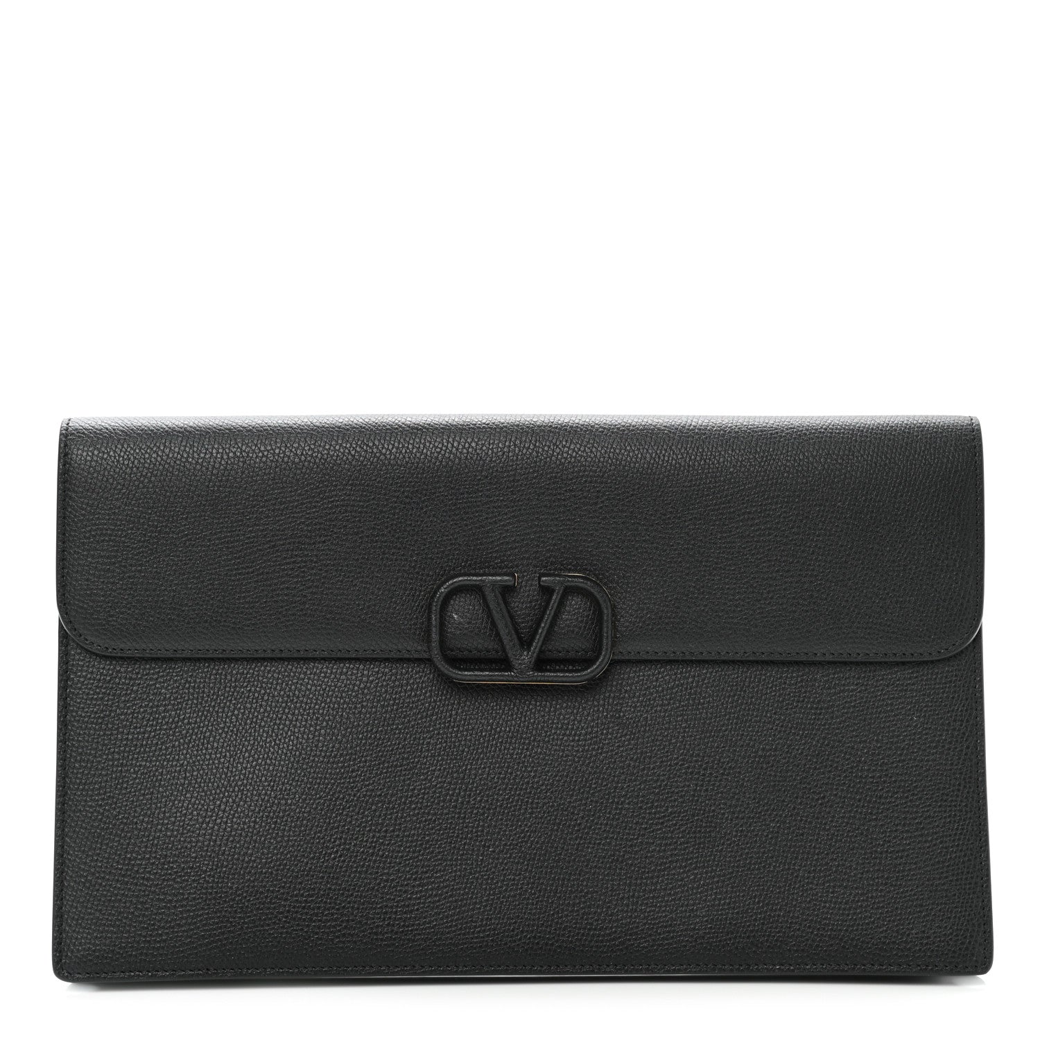 Valentino Garavani Grained Calfskin VSling Pouch Black 1 of 8