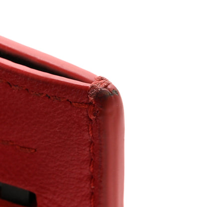 Bottega Veneta Calfskin Intrecciato Zip Card Holder Bordeaux 11 of 13