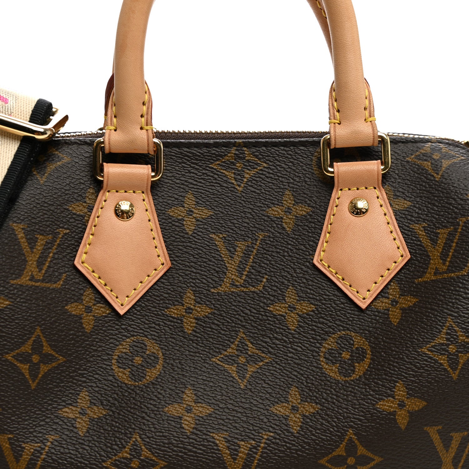 Louis Vuitton Monogram Speedy Bandouliere 20 Black 7 of 9