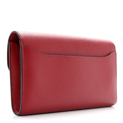 Hermes Epsom Constance Long Wallet Rouge Grenat 2 of 8