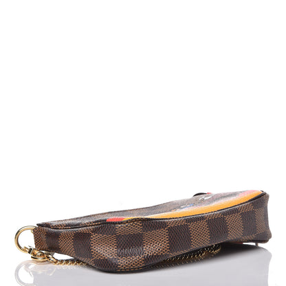 Louis Vuitton Damier Ebene 2015 Christmas Animation Mini Pochette Accessories 4 of 7