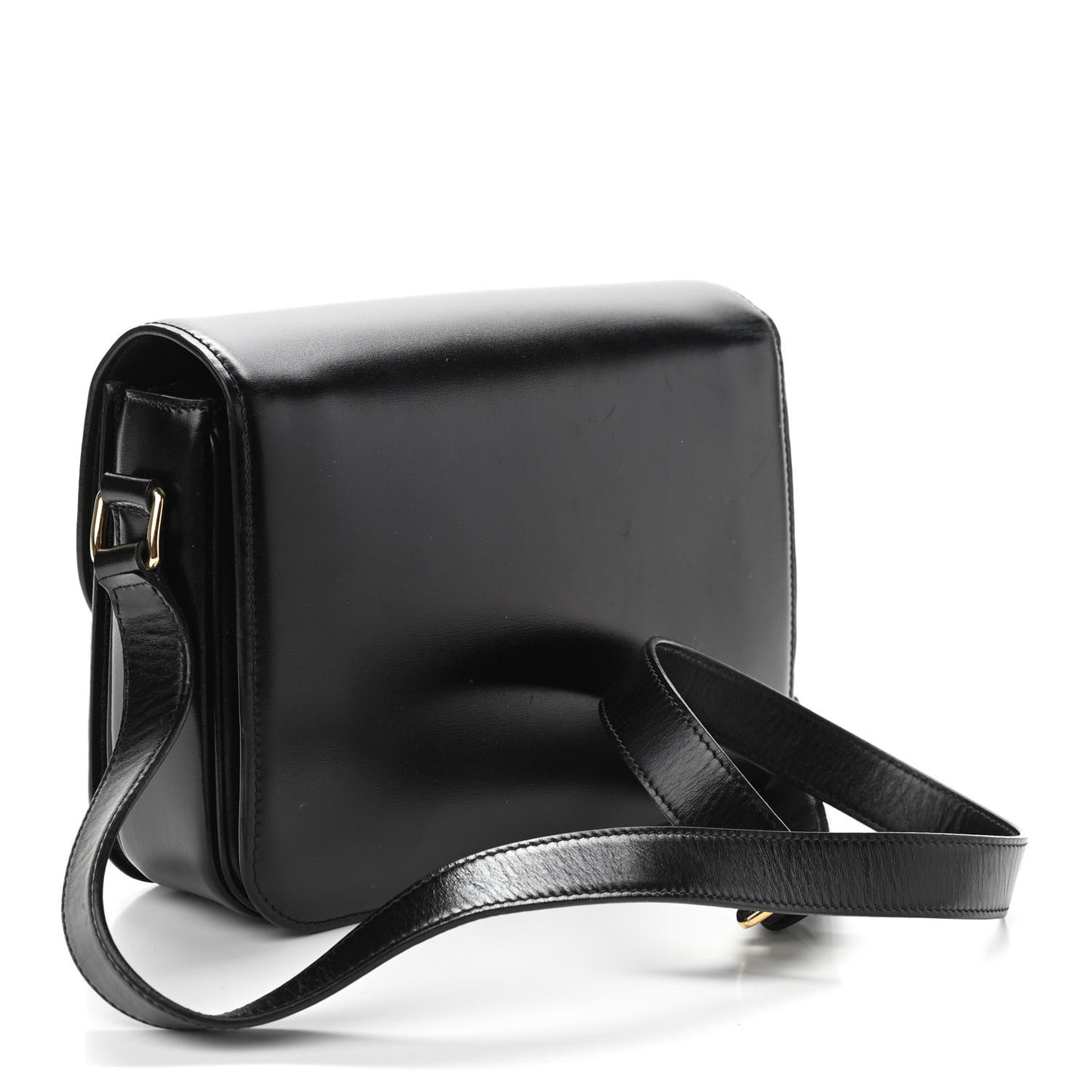 Shiny Calfskin Medium Triomphe Black