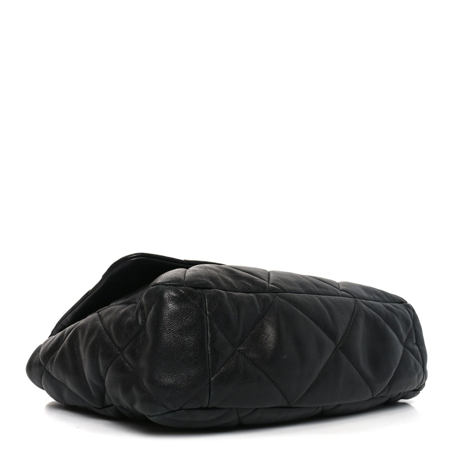 Chanel Lambskin Quilted Maxi Chanel 19 Flap Black 4 of 10