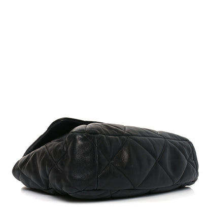 Chanel Lambskin Quilted Maxi Chanel 19 Flap Black 4 of 10