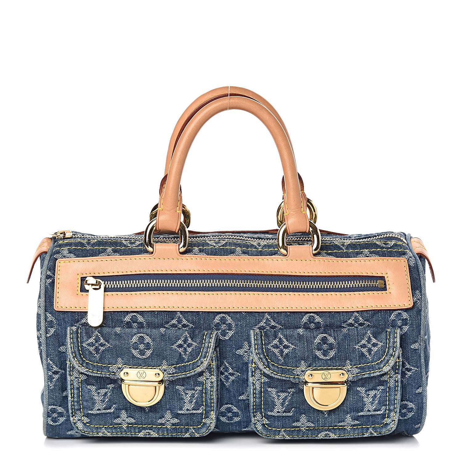 Louis Vuitton Monogram Denim Neo Speedy Blue 1 of 10