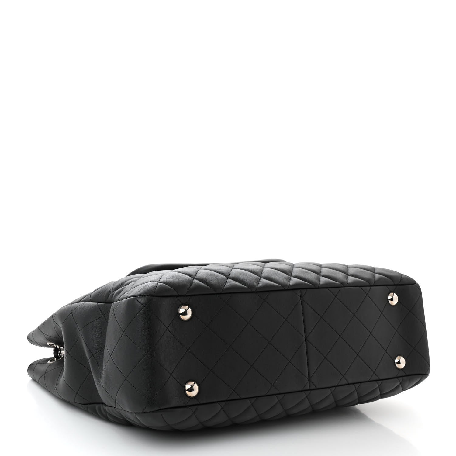 Chanel Calfskin Quilted Flap Tote Black 4 of 10
