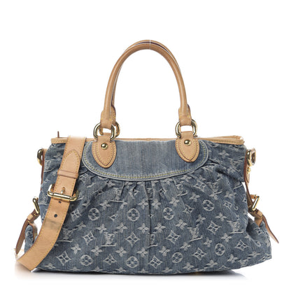 Louis Vuitton Denim Neo Cabby MM Blue 1 of 13