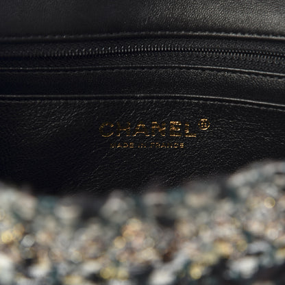 Chanel Tweed Medium Single Flap Green 8 of 11