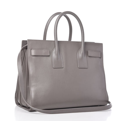 Saint Laurent Calfskin Small Sac De Jour Fog 3 of 12