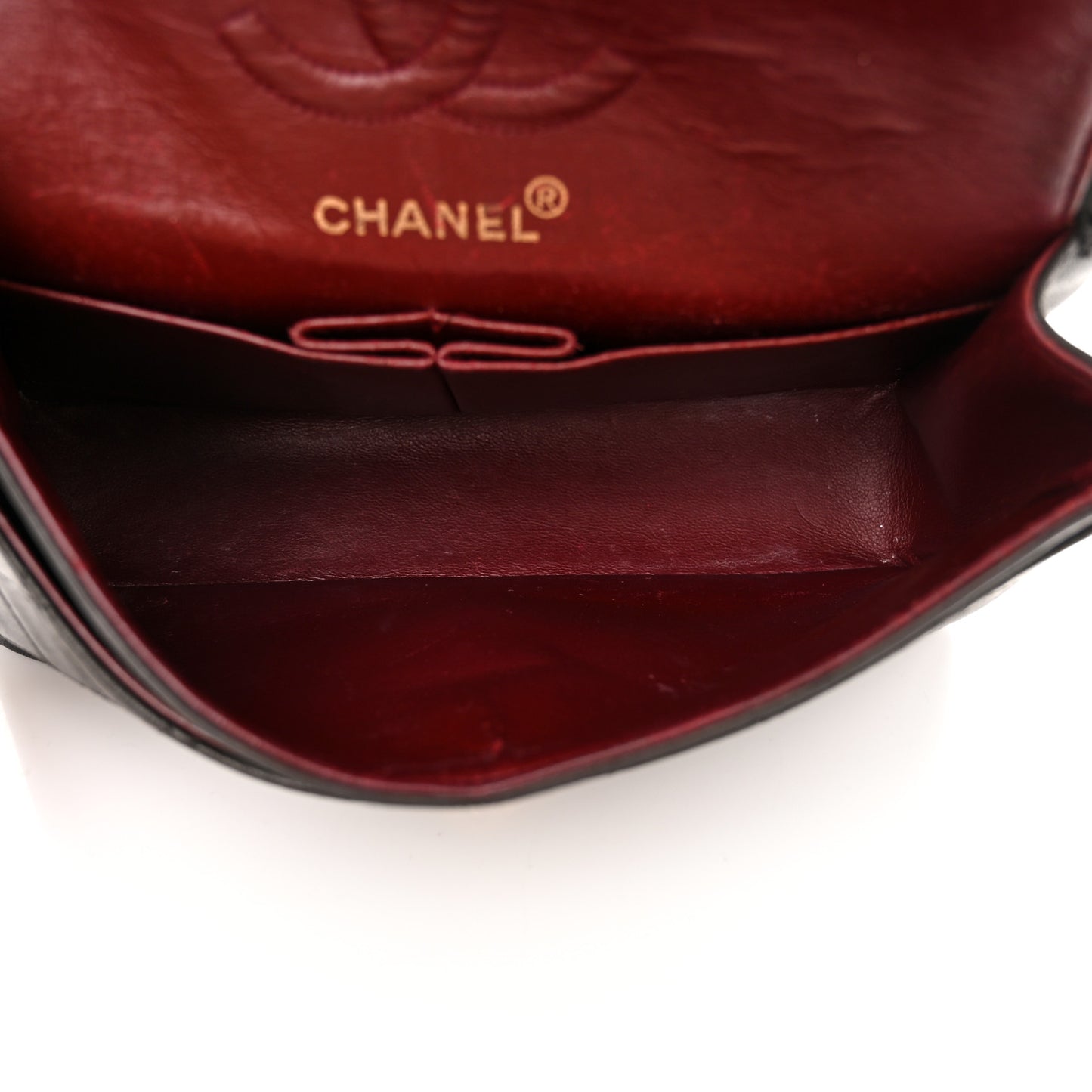Lambskin Quilted Small Double Flap Black