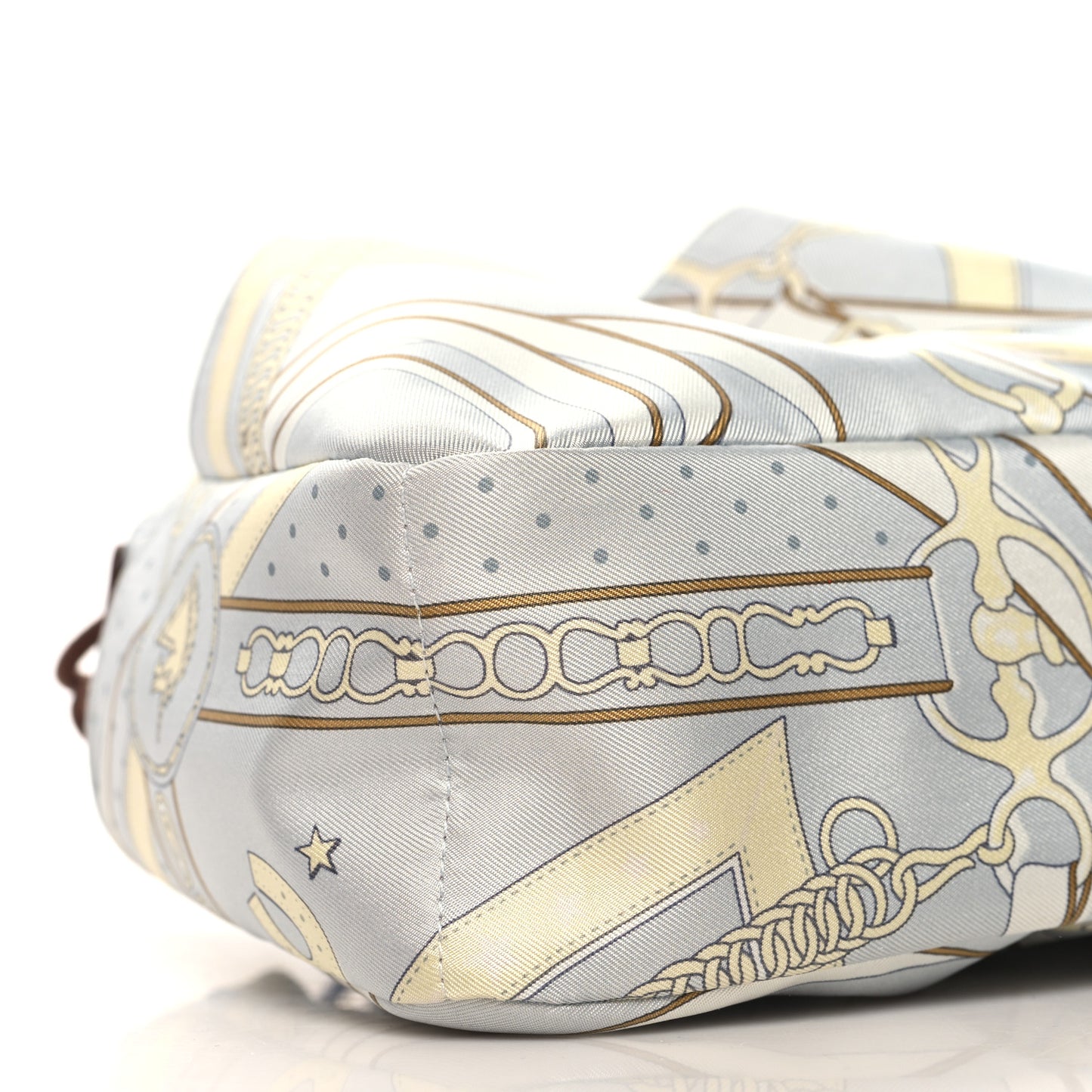 Silk Barenia Promenade du Matin Bandana 20 Bag Insert PM Gris Platine Jaune Milton Fauve