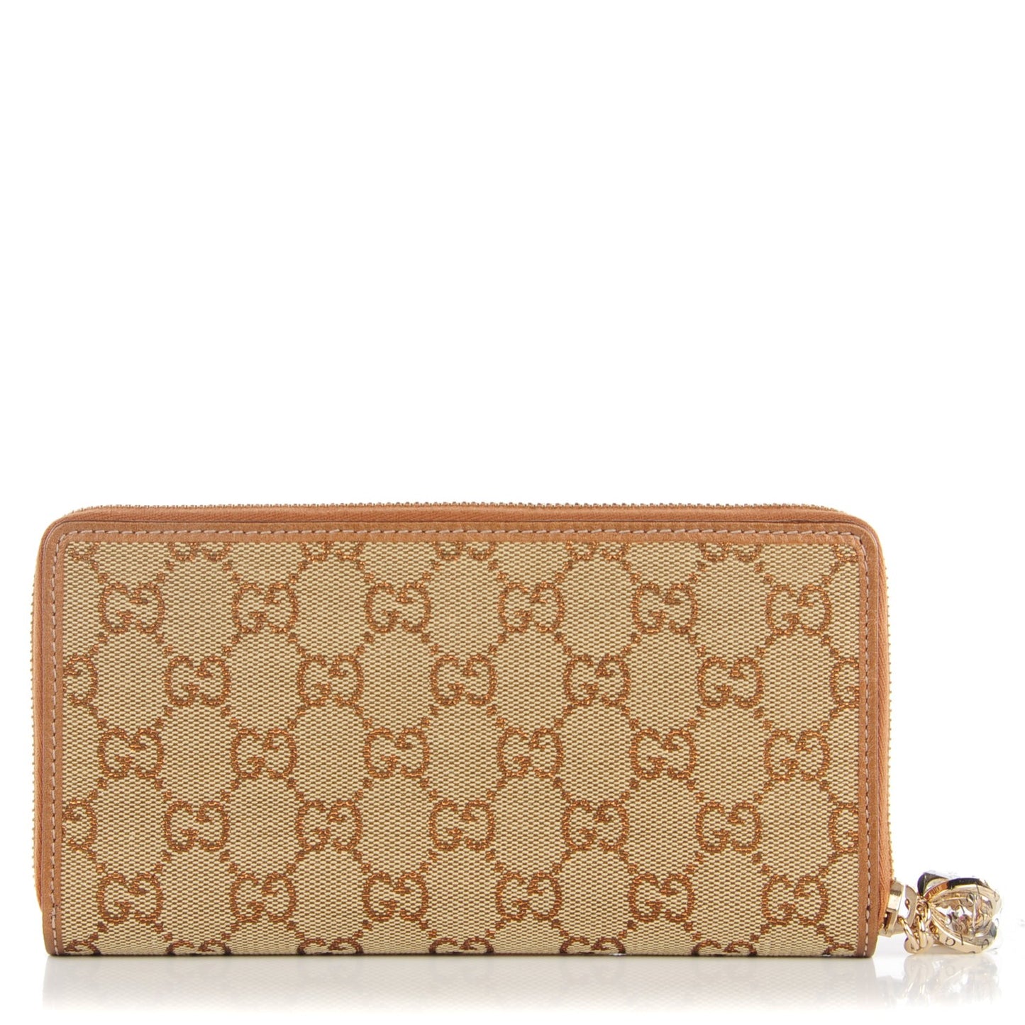 Monogram Twins Large Zip Around Wallet Metallic Bronze