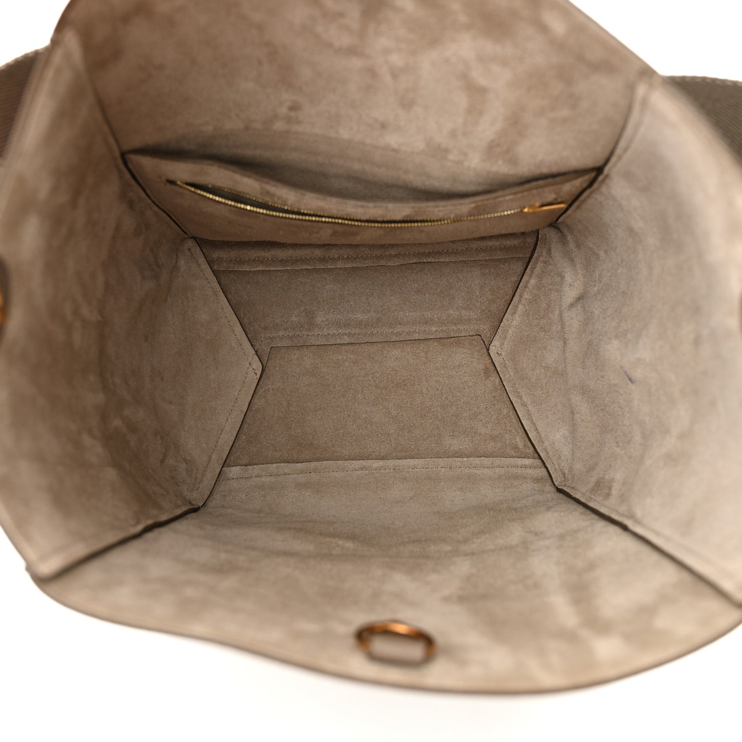 Soft Grained Calfskin Sangle Bucket Bag Taupe