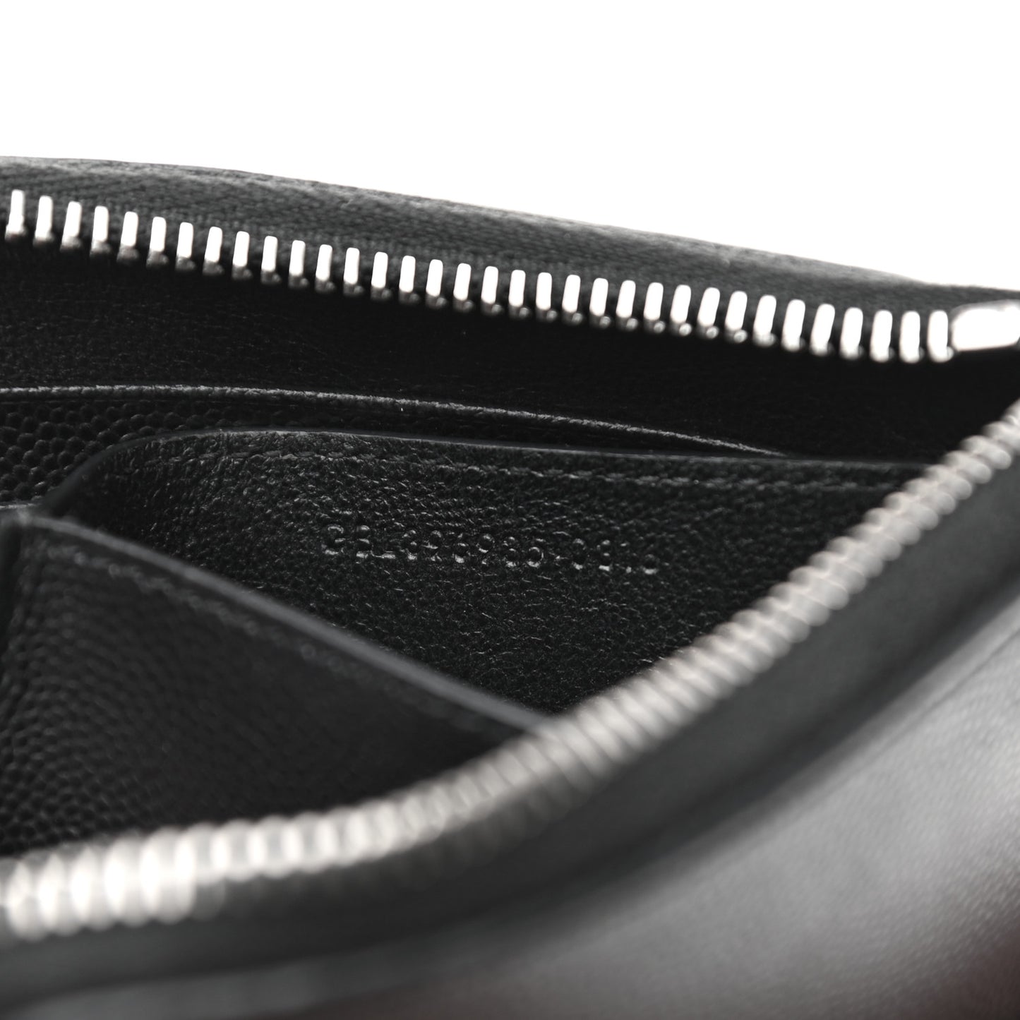 Calfskin Rider California Zipped Coin Pouch Wallet Black