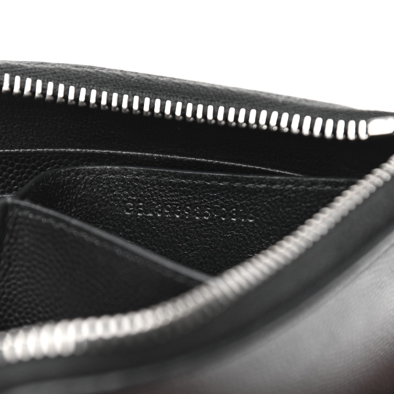 Saint Laurent Calfskin Rider California Zipped Coin Pouch Wallet Black 6 of 10