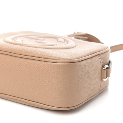 Gucci Pebbled Calfskin Small Soho Disco Bag Rose Beige 10 of 11