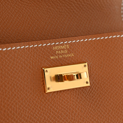 Hermes Epsom Kelly Pocket Compact Wallet Gold 6 of 7