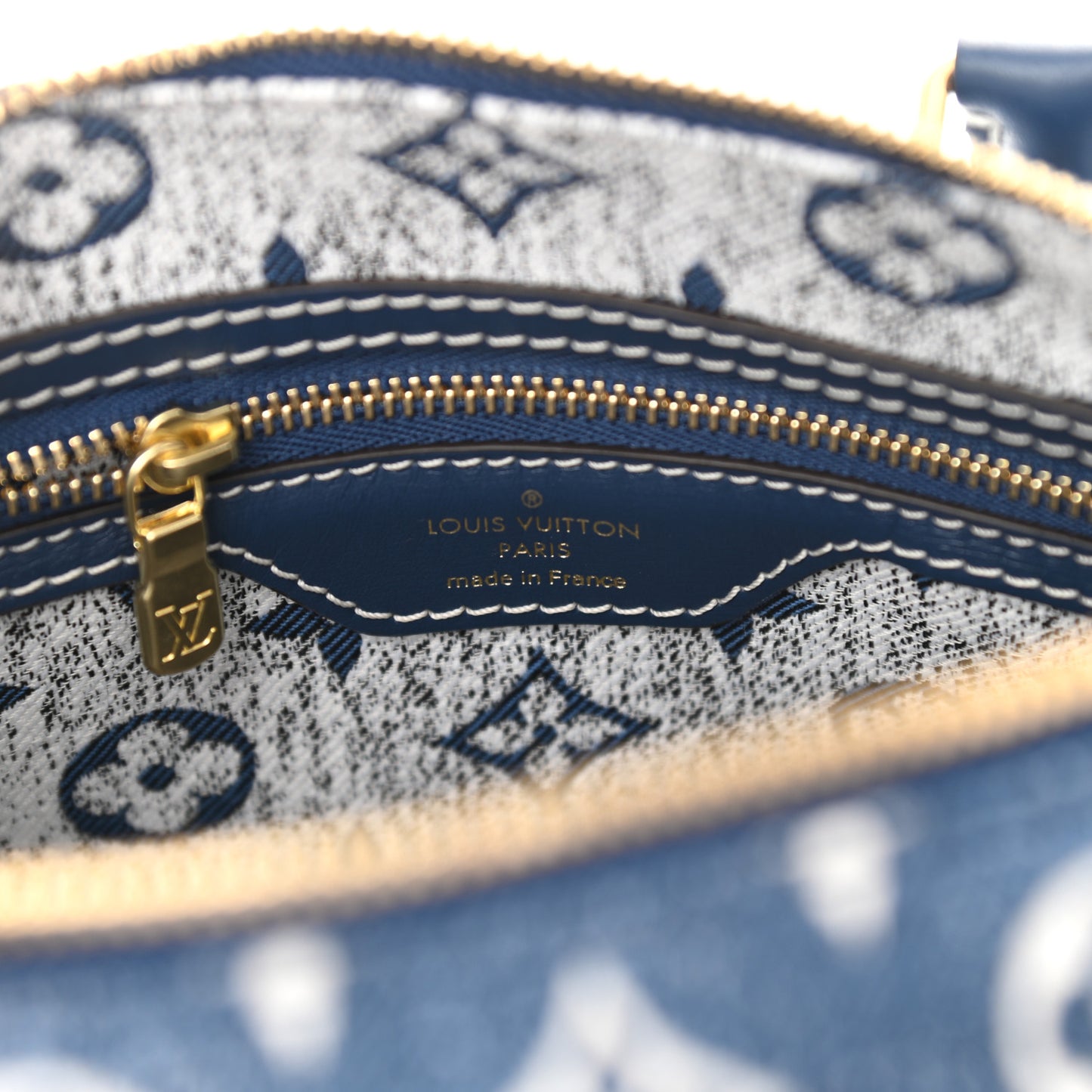 Monogram Jacquard Denim Speedy Bandouliere 25 Bleu