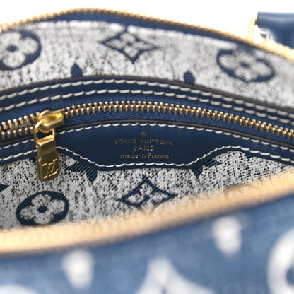 Louis Vuitton Monogram Jacquard Denim Speedy Bandouliere 25 Bleu 6 of 10