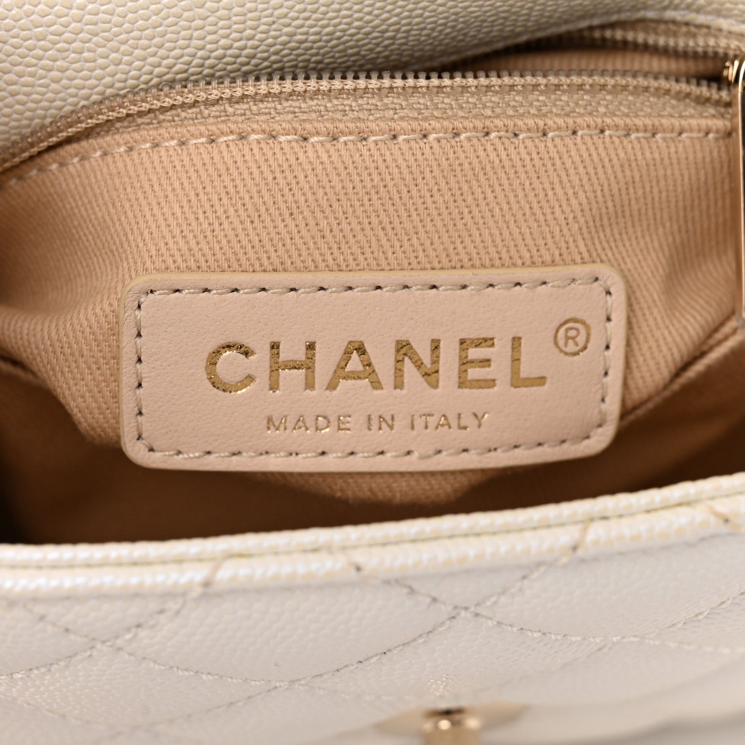 Chanel Iridescent Caviar Quilted Extra Mini Coco Handle Flap White 6 of 11