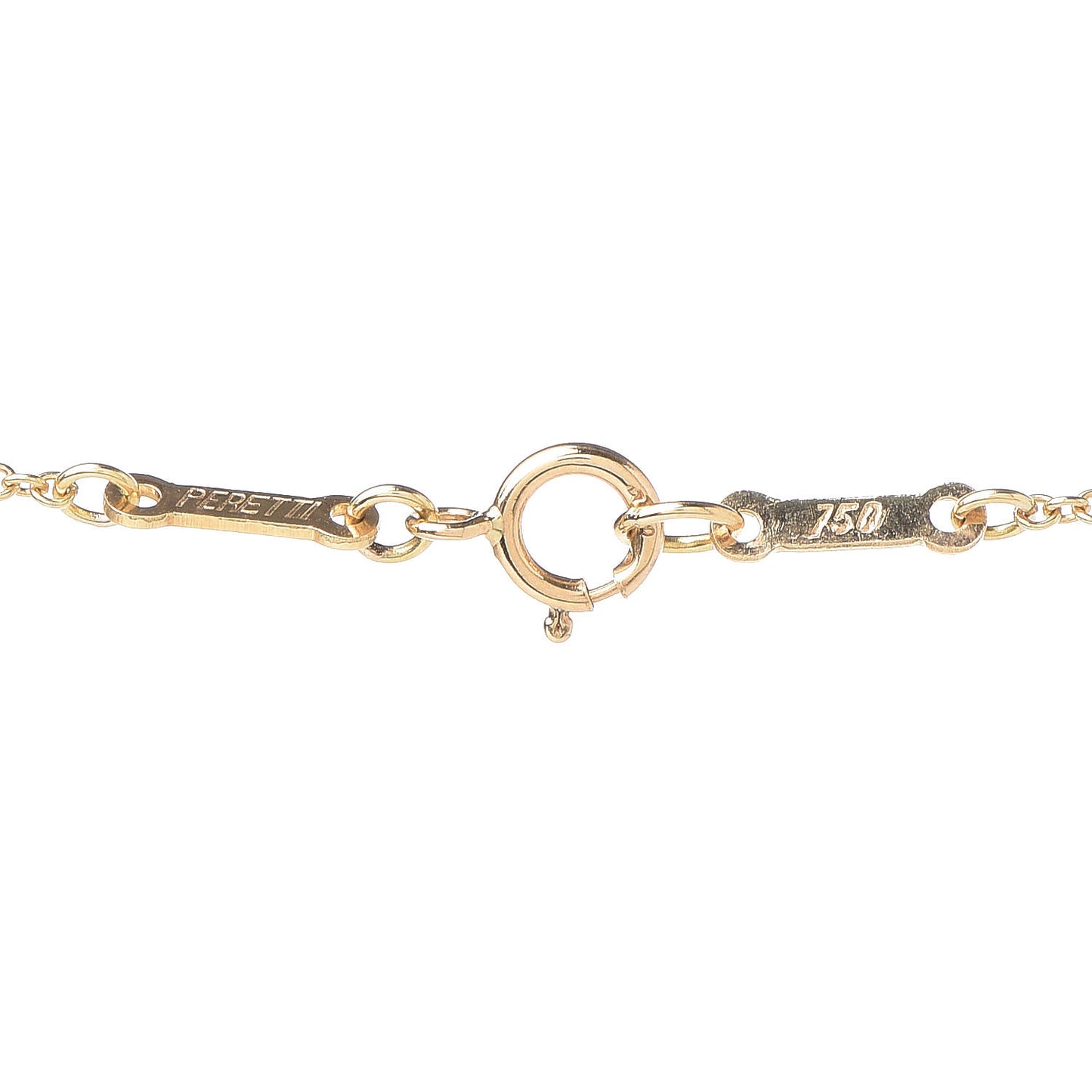 18K Yellow Gold Elsa Peretti Small Open Heart Pendant Necklace