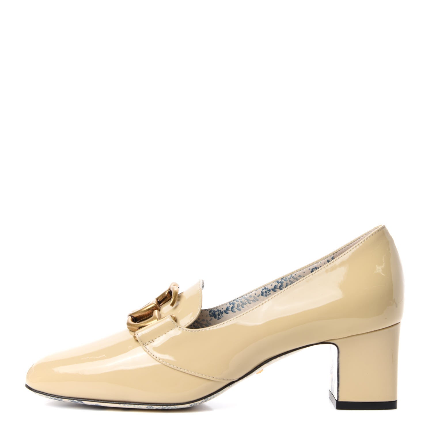 Gucci Vernice GG Victoire 55mm Loafer Pumps 39 Sand Storm 1 of 10