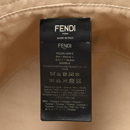 Fendi Technical Fabric FF Reversible Bucket Hat S Tobacco Beige 8 of 15