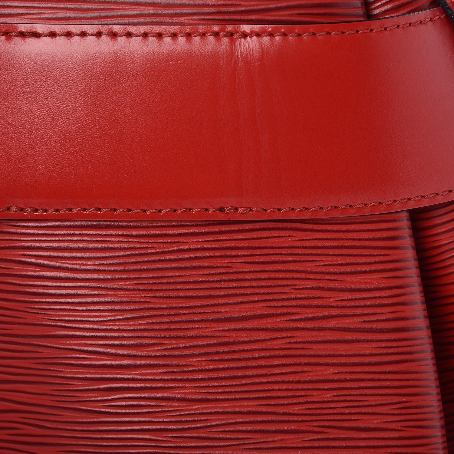 Louis Vuitton Epi Sac D'Epaule Castillan Red 7 of 12