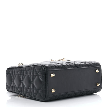 Christian Dior Lambskin Cannage Small My ABCDior Lady Dior Black 4 of 11