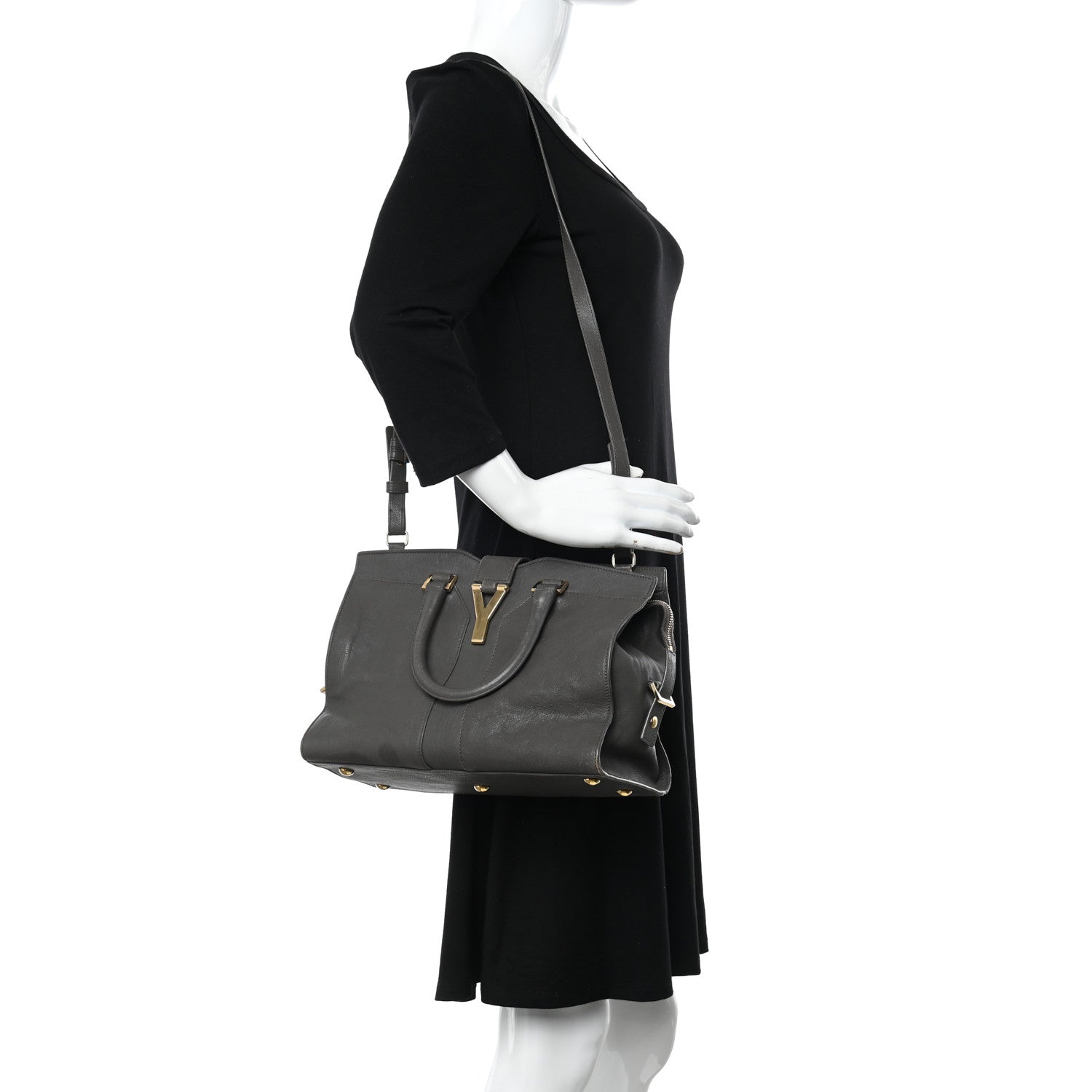 Saint Laurent Sheepskin Small Cabas Chyc Earth 2 of 12