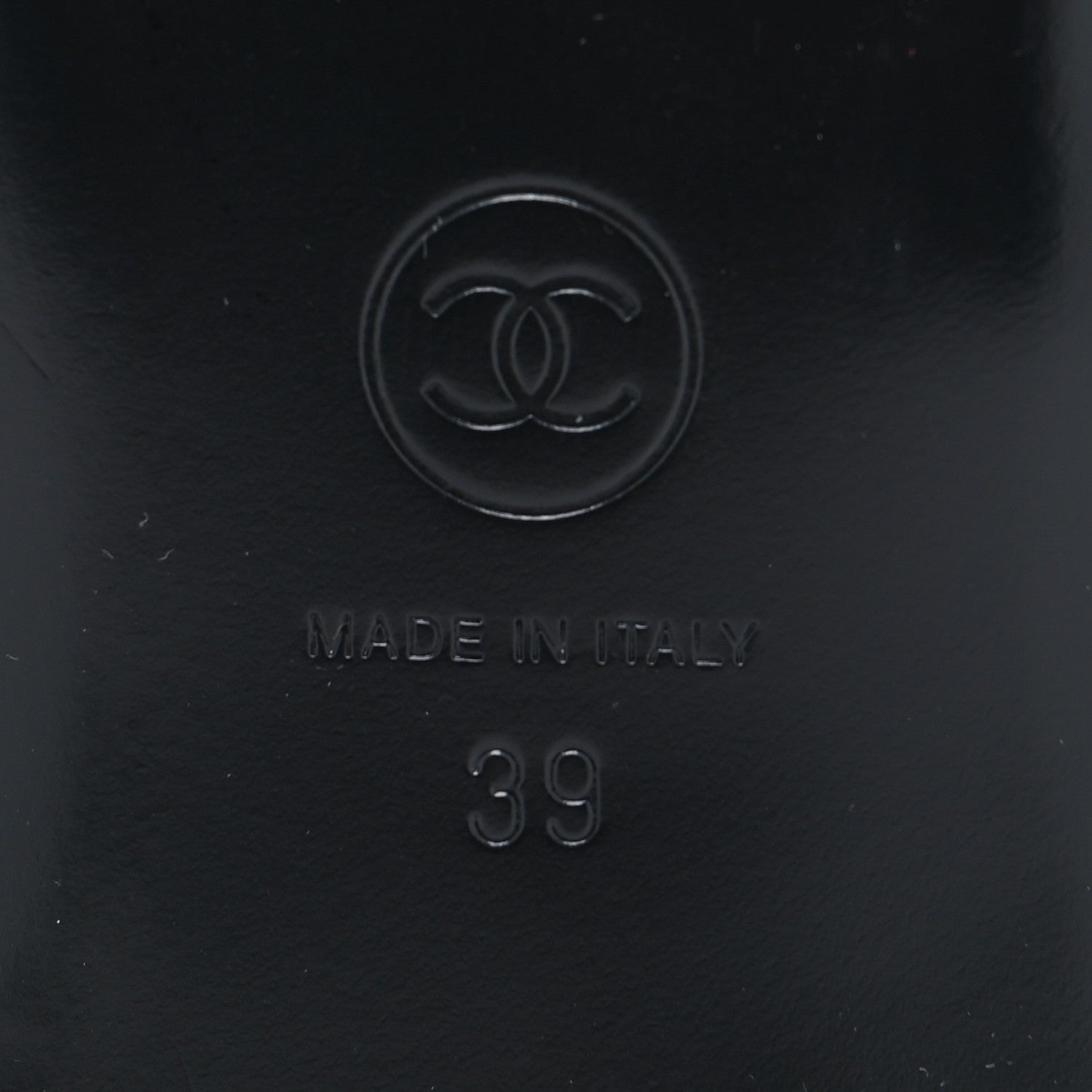 Chanel Lambskin Chain Thong Sandals 39 Black 6 of 8