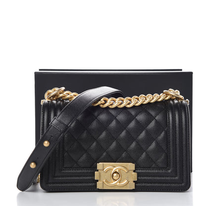 Chanel Caviar Quilted Small Boy Flap Black 8 of 8
