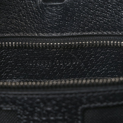 Gucci Monogram Jumbo GG Textured Dollar Calfskin Tote Bag Black 7 of 15