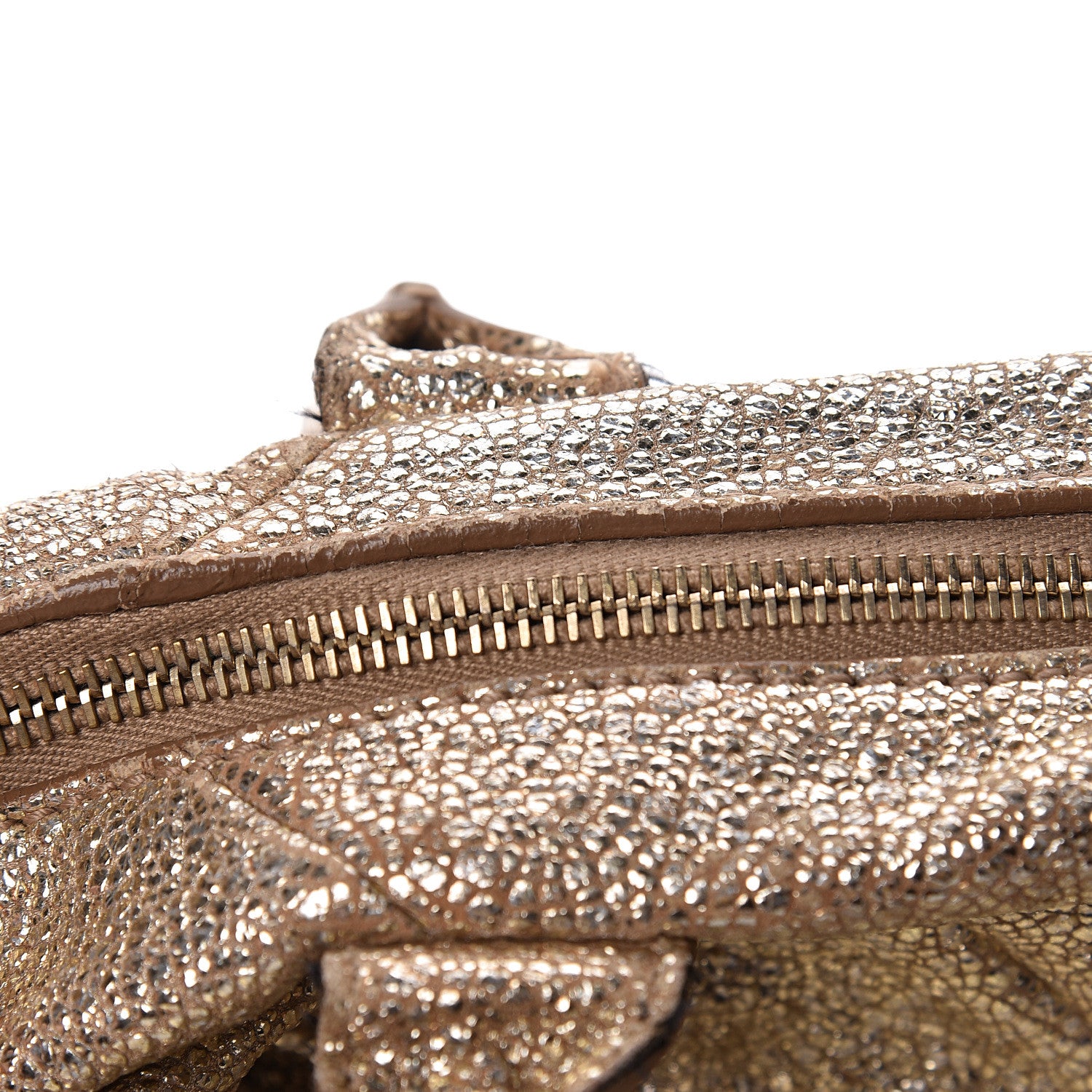 Saint Laurent Volcano Crackled Calfskin Medium Easy Y Bag Gold 22 of 30