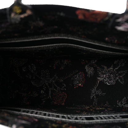 Christian Dior Canvas Jardin Botanique Embroidered Large Book Tote Black Multicolor 5 of 14