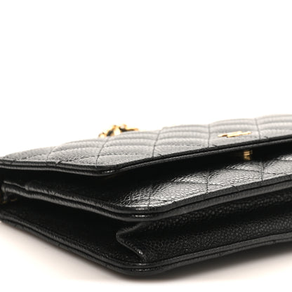 Chanel Caviar Quilted Wallet On Chain WOC Black 9 of 11