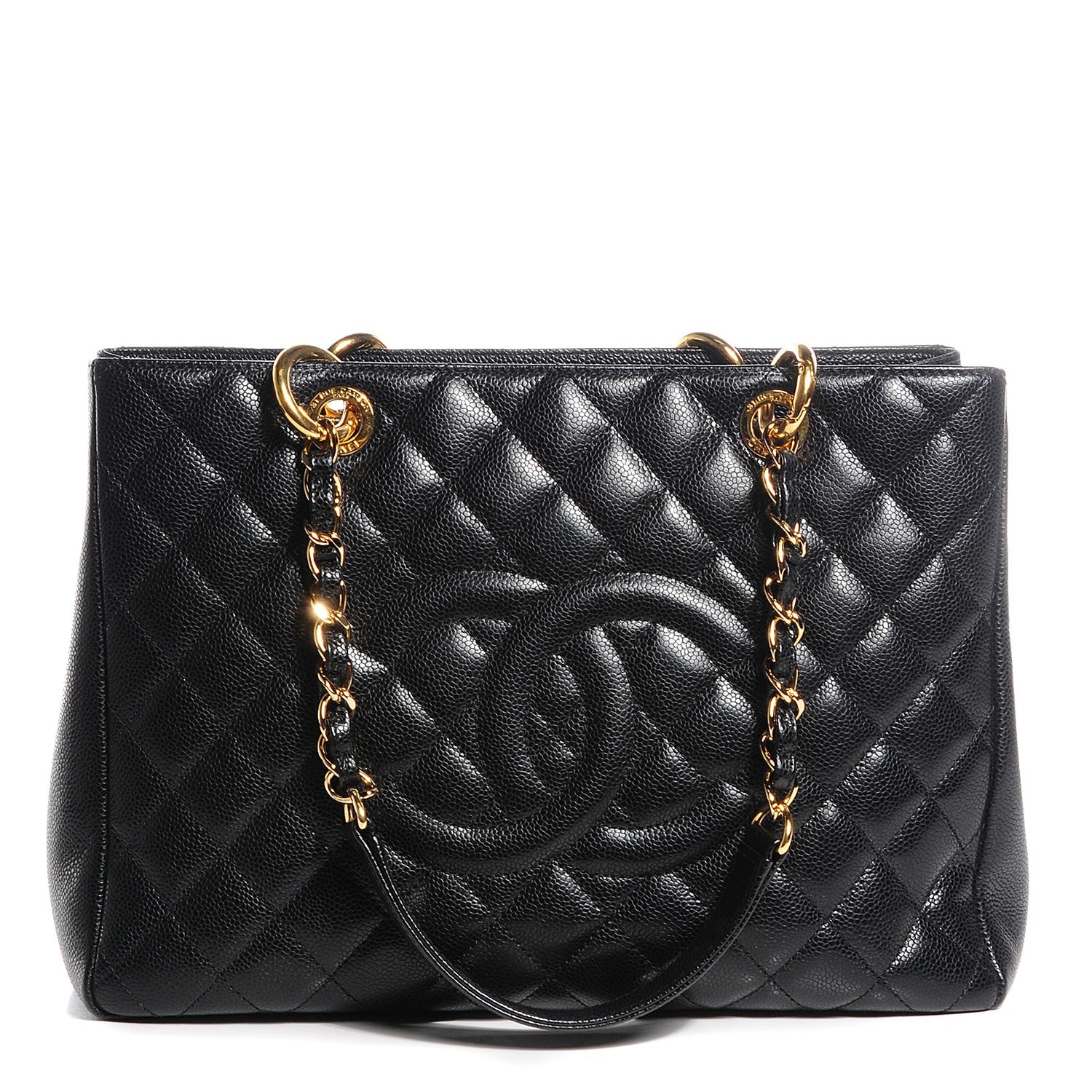 Chanel Caviar Quilted Grand Shopping Tote GST Black 1 of 7