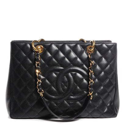 Chanel Caviar Quilted Grand Shopping Tote GST Black 1 of 7