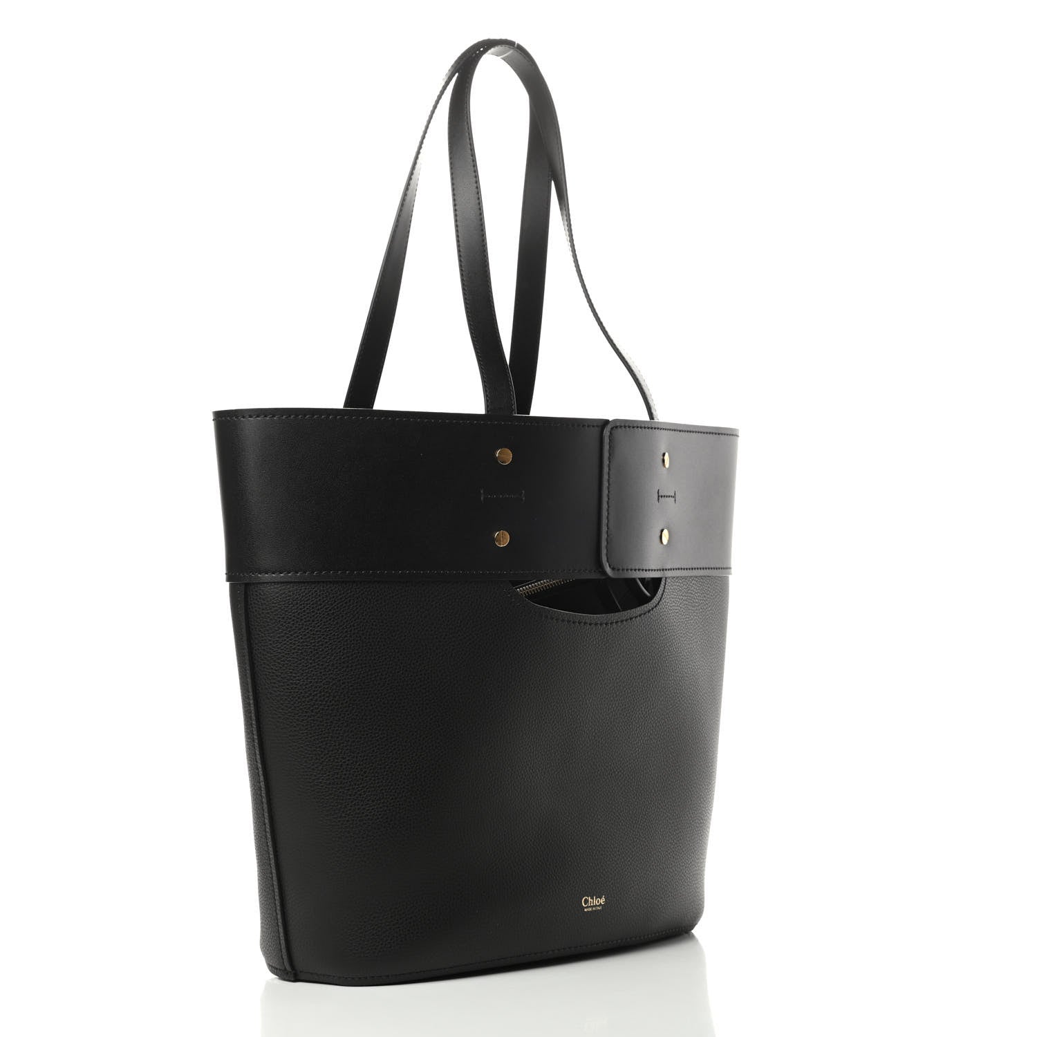 Chloe Smooth Grained Calfskin Medium Aby Tote Black 4 of 10