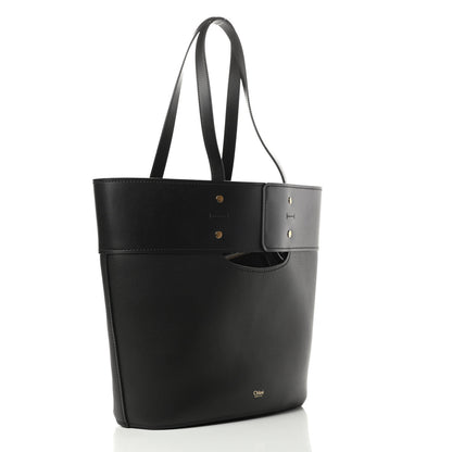 Chloe Smooth Grained Calfskin Medium Aby Tote Black 4 of 10