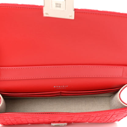 Givenchy Woven 4G Embossed 4G Crossbody Red 5 of 9